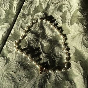 White beaded  necklace